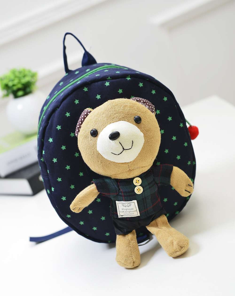 Cute Baby Backpack Anti-lost Bear Cartoon - Minihomy