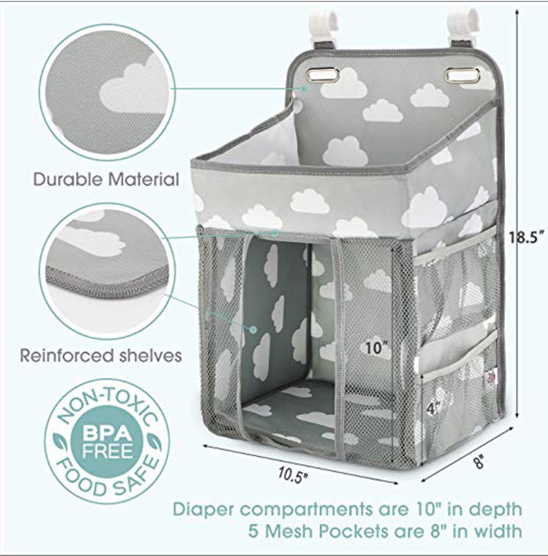 Portable Baby Crib Organizer Bed Hanging Bag - Minihomy