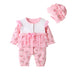 New born baby girl clothes and romper cotton long sleeves - Minihomy