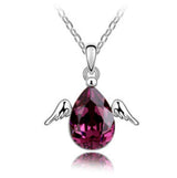 Little Angel - Korean Crystal Necklace Short Pendant - Minihomy