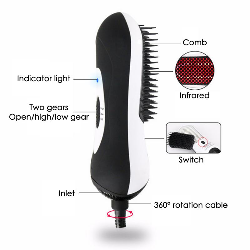 Explosion models infrared hot air comb mini hair straightener - Minihomy