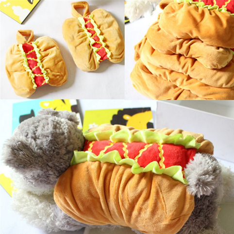 Pet Dog and Cat Costume, Cute Hot Dog Sandwich Costume, Funny Hot Dog Clothes, Cat Costume - Minihomy