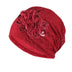 Casual Thin Lace Flower Pullover Hat - Minihomy