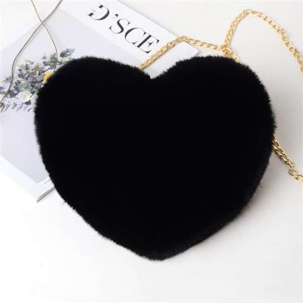 Love Bags For Women Plush Chain Shoulder Bags - Minihomy