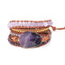 Natural Amethyst  Beaded Bracelet - Minihomy