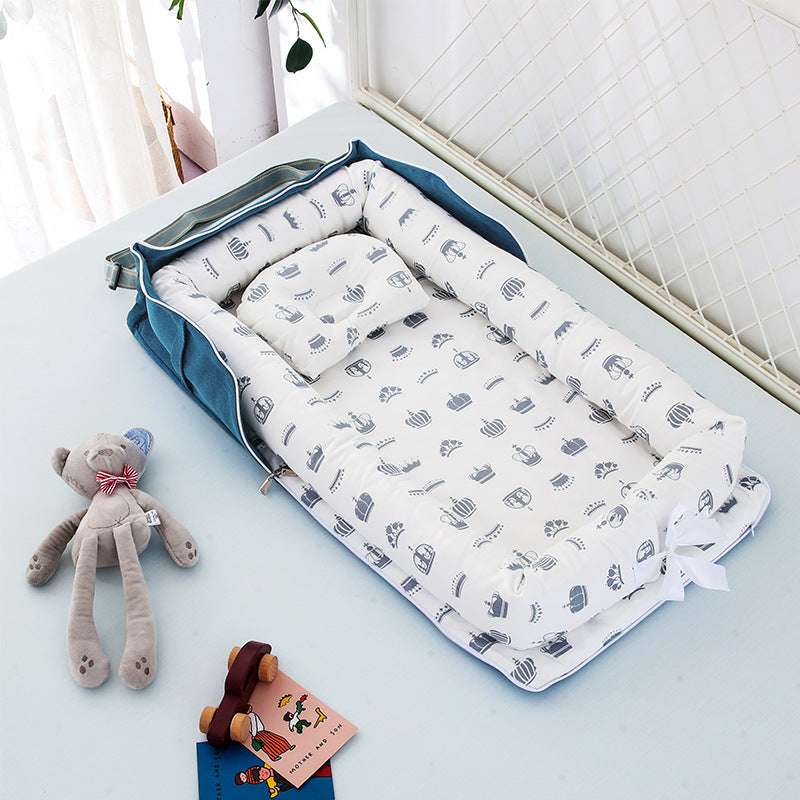 Cotton Portable Foldable Baby Bed - Breathable & Flexible - Multi-functional - Minihomy