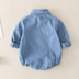 Girl baby jeans wear a triangular climbing suit - Minihomy