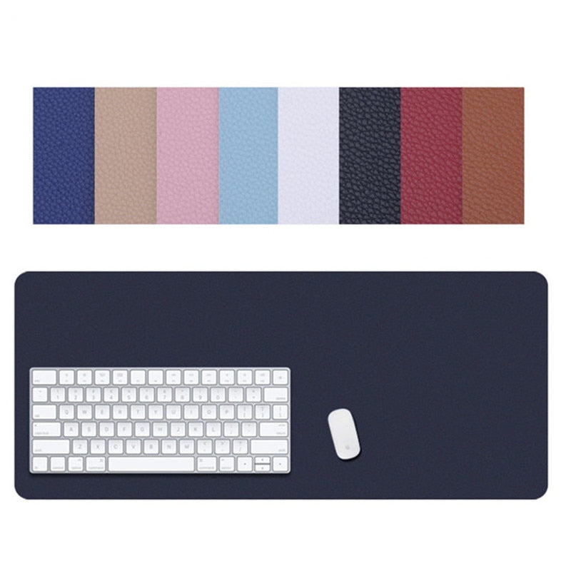 Oversized Laptop Keyboard Desk Pad: Premium PU Leather Surface - Minihomy