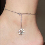 Rudder Anchor Stainless Steel Ankle Foot Bracelets