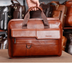 Large Capacity Leather Men's Briefcase Top Layer Cowhide Messenger Bag - Minihomy