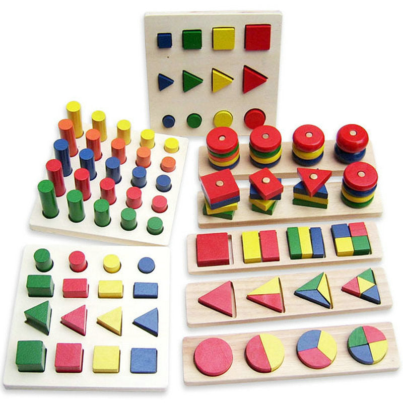 Early Childhood Education Wooden Toys - Safe and Durable - Young Learners - Minihomy