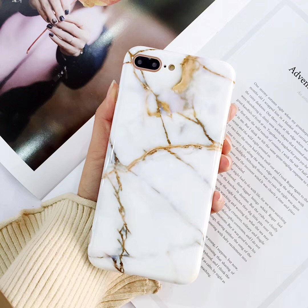 Compatible Luxury Marble Phone Case - Minihomy