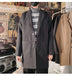 Mid-length Coat Men's Slim Handsome Woolen Coat - Minihomy