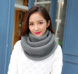 Warm thick solid color ladies scarf