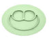 Children's meal pad with silicone smiling face plate - Minihomy