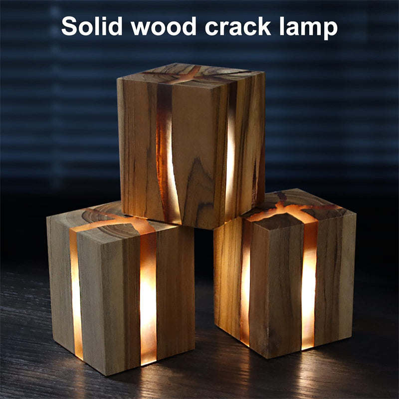 Creative Table Lamp Adjustable Bedside Decorative Wood Brown Color Led Desk Lamp - Minihomy