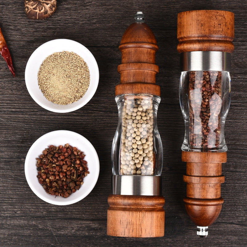 Wooden Salt Pepper Grinder Set