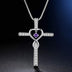 Cross Religious Belief Inlaid Zircon Pendant - Minihomy