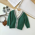 Autumn baby sweater cardigan college wind color boy handsome jacket - Minihomy