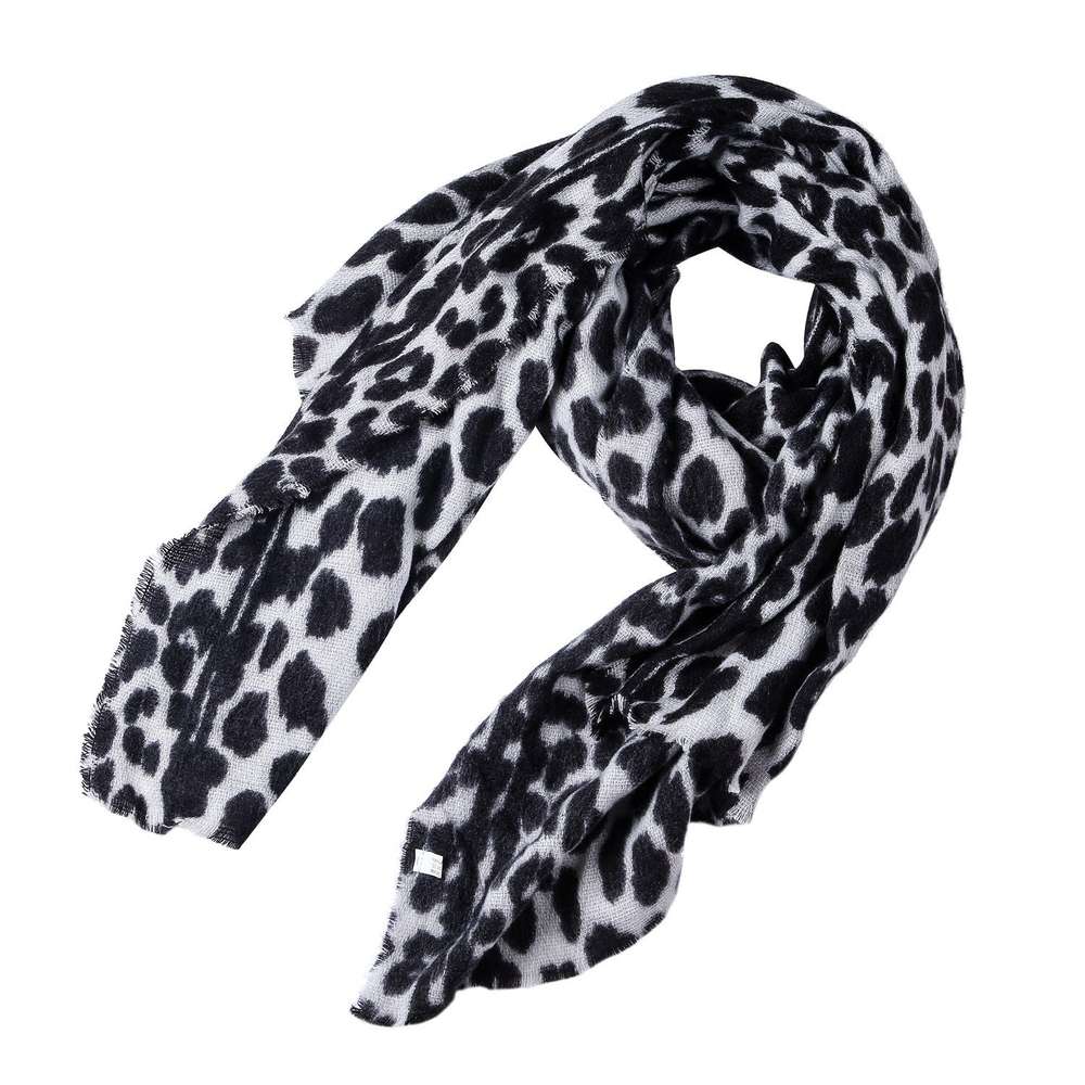 Leopard-Print Cashmere Women's Scarf Shawl: Unleash Your Wild Elegance - Minihomy