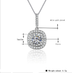 High quality inlaid zircon High-grade platinum-plated pendant MSN012 - Minihomy