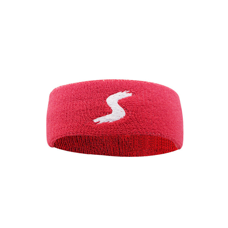 Polyester Cotton Sweat Headband Yoga Running Fitness Sweatband - Minihomy