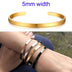 4MM C-shaped ladies bracelet with lettering - Minihomy