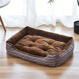 Kennel pet supplies in the large dog pet nest Golden Retriever dog bed autumn and winter cotton dog mat - Minihomy