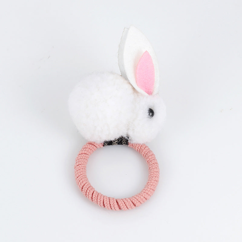 Hair ball rabbit hair ring - Minihomy