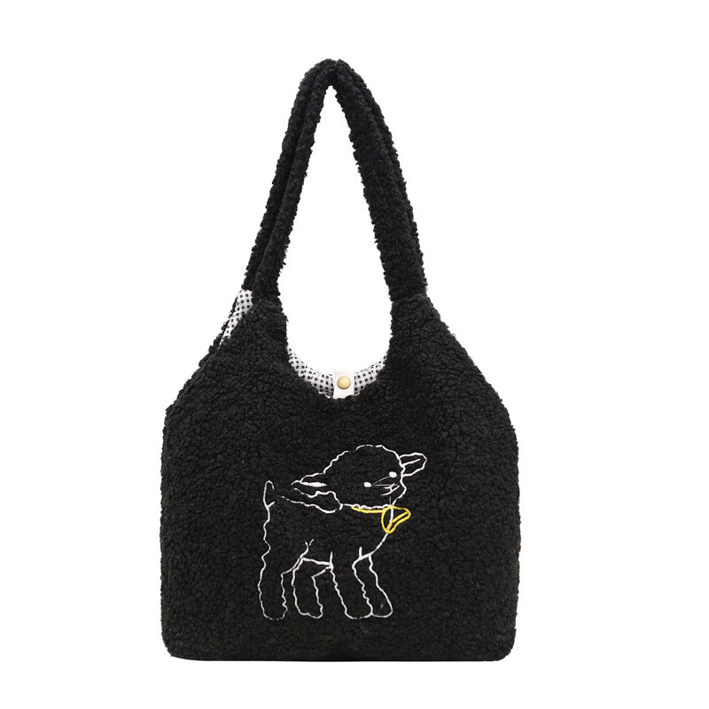 Lamb Bags Winter Shoulder Bag For Women - Minihomy