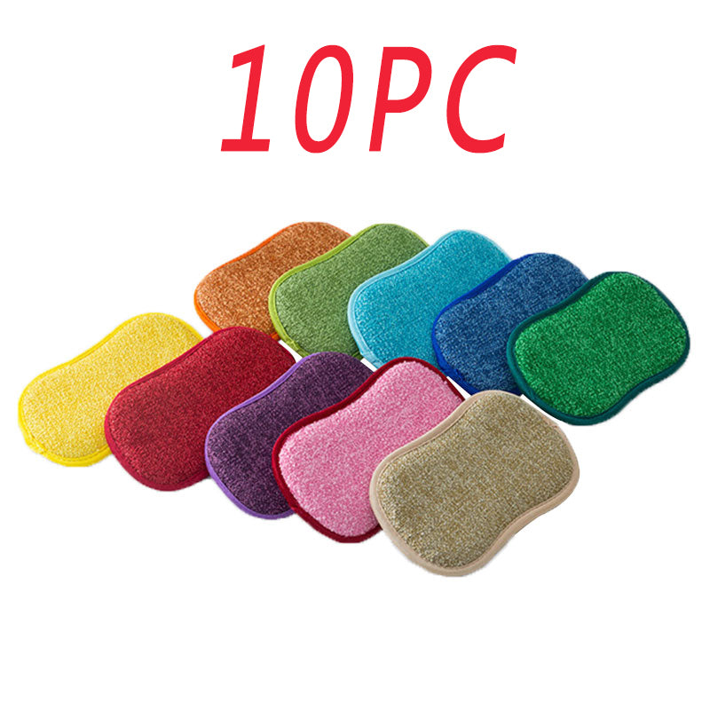 Double-Sided Kitchen Cleaning Magic Microfiber Sponge - Minihomy