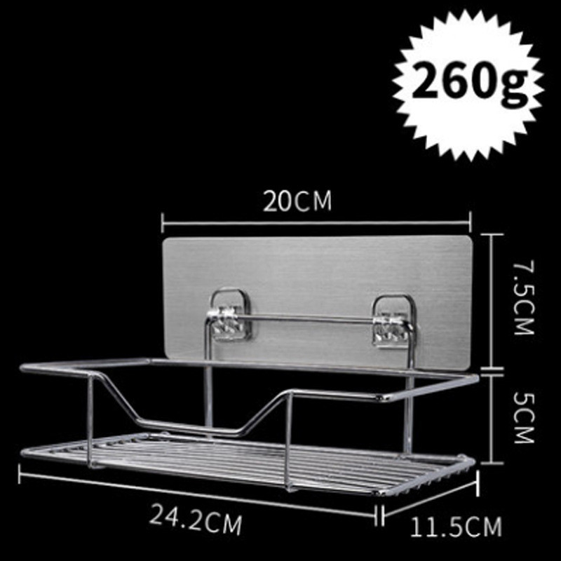 Wall-Mounted Racks, Kitchen, Bathroom And Toilet Toiletries, Seamless Racks, Viscose Wall-Mounted Kitchen Adjustable