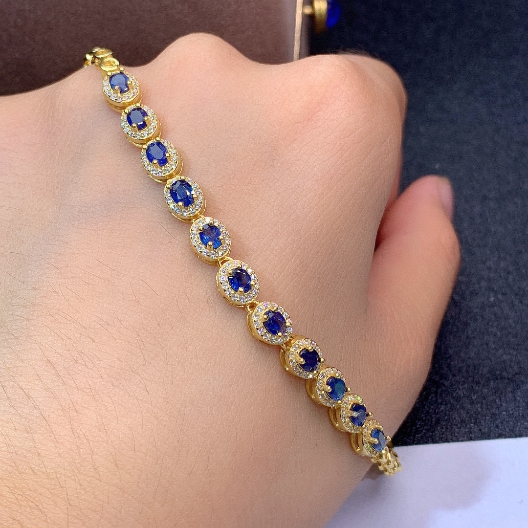 Natural Sri Lanka Sapphire Bracelet Crystals - Minihomy