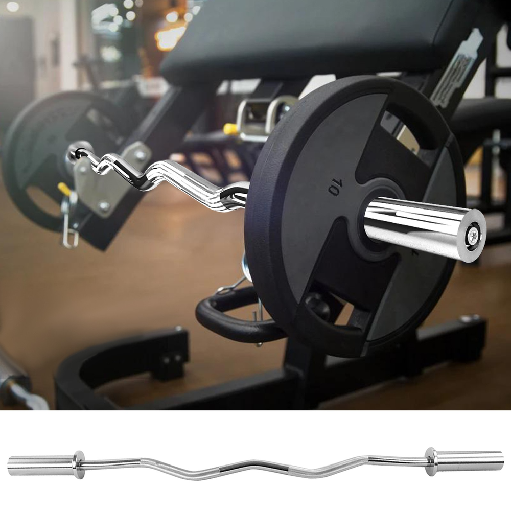 Barbell Curling Barbell Weight Exercise Home Fitness Exercise Equipment - Minihomy