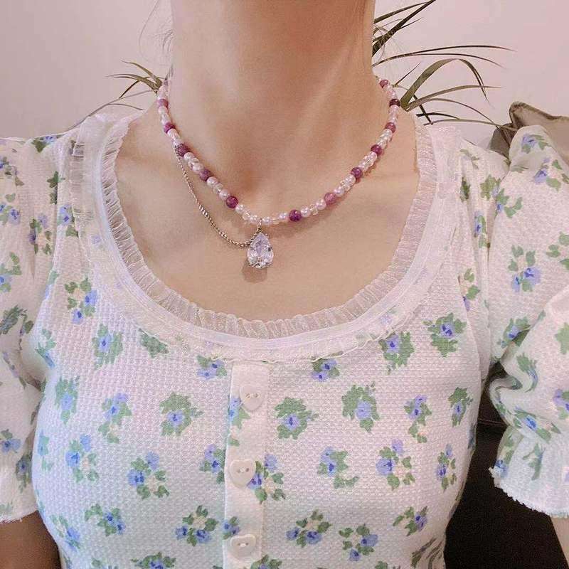 Ladies Clavicle Chain Sweet Necklace Female - Minihomy