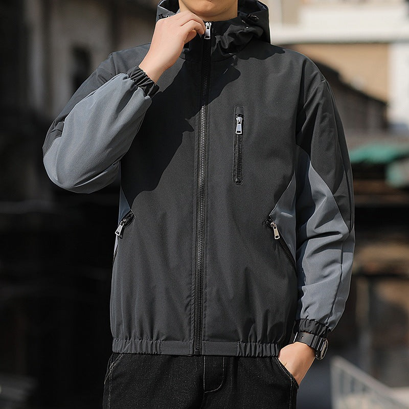 Hooded Trendy Clothing Men Casual Jacket - Minihomy