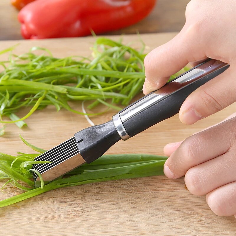 Multifunctional Vegetable Cutter Kitchen Gadgets Chopped Green Onion Knife - Minihomy