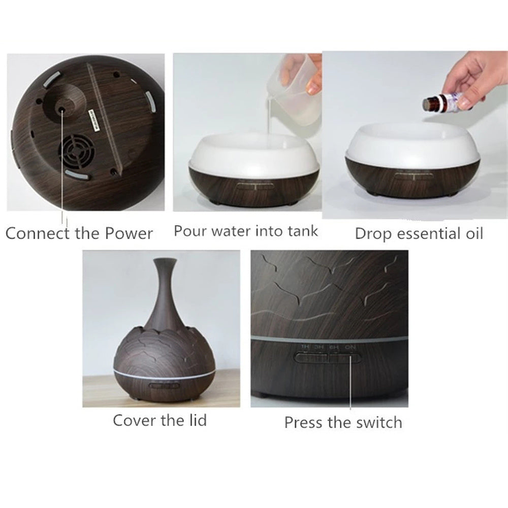 Wood grain aroma diffuser