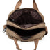 Men's canvas bag compartment Mens satchel retro casual bag large cross section - Minihomy