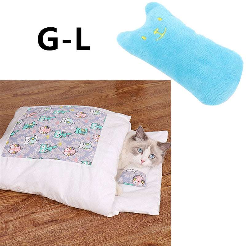 Cat Litter Winter Warm Closed Removable And Washable Quilt - Minihomy