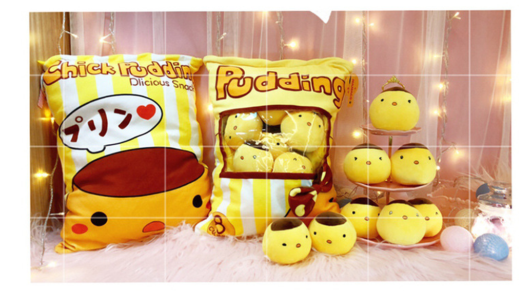 A Large Bag Of Snacks And Pillow Plush Toys - Minihomy