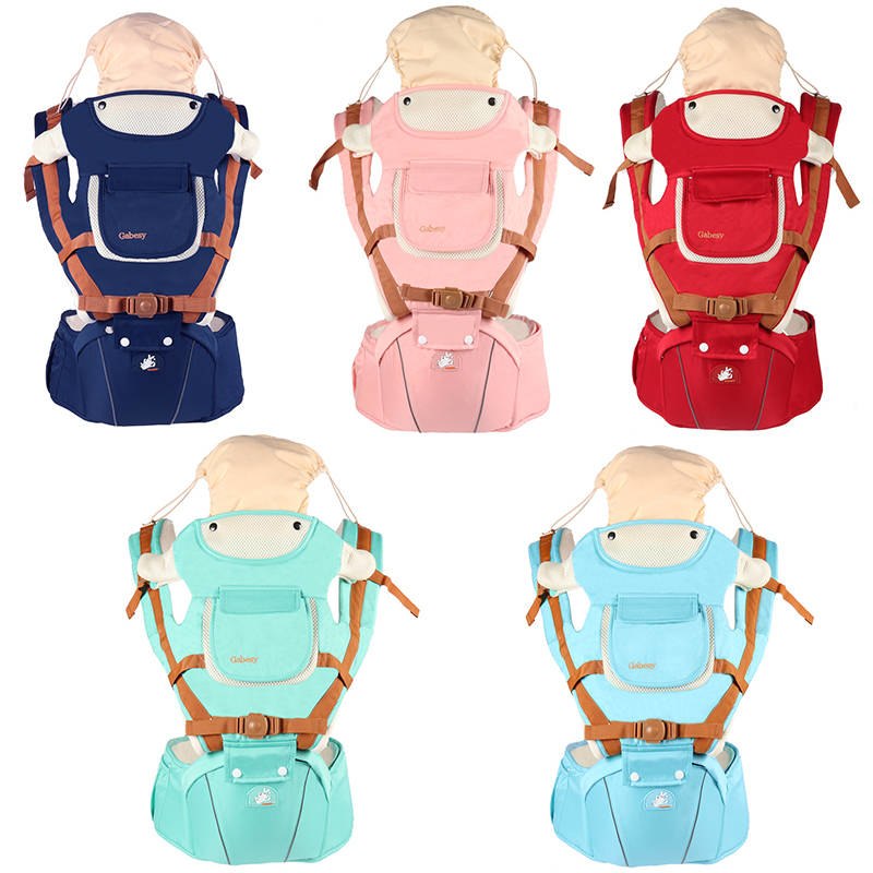 Multifunctional breathable baby carrier ergonomic baby slingshot adjustable belt newborn baby travel strap mother waist back stool - Minihomy