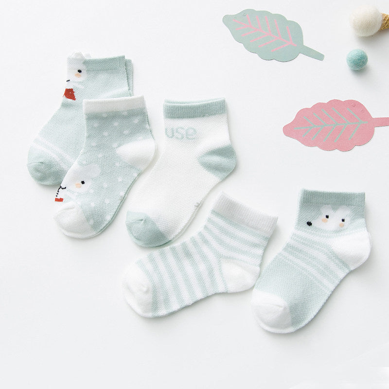 Cotton Newborn Breathe Socks Kids - Minihomy