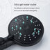 Five-speed Adjustment One-button Water-stop All-black Shower Head - Minihomy