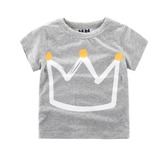 Children's Boys Cotton T-shirt Men's Treasure In Children's Short Sleeves - Minihomy