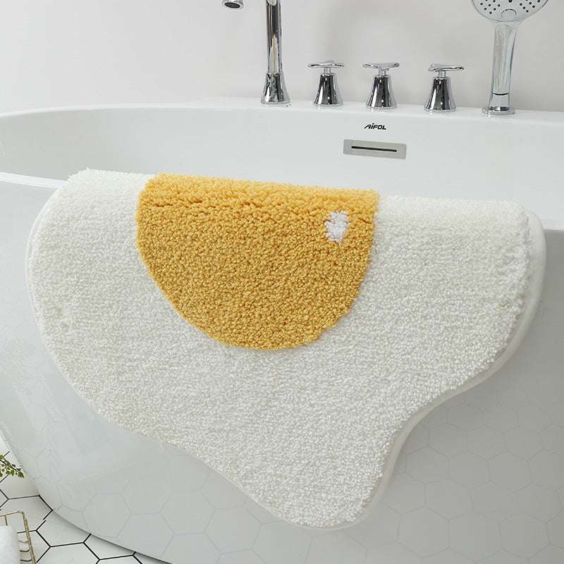 Funny Egg Entrance Carpet Hallway Bathroom Rug - Minihomy