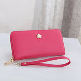 Korean women's Vatican single pull long wallet - Minihomy