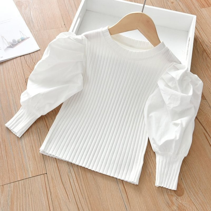 Girls Western Style Long Sleeved T Shirt: Casual Chic for Every Day - Minihomy