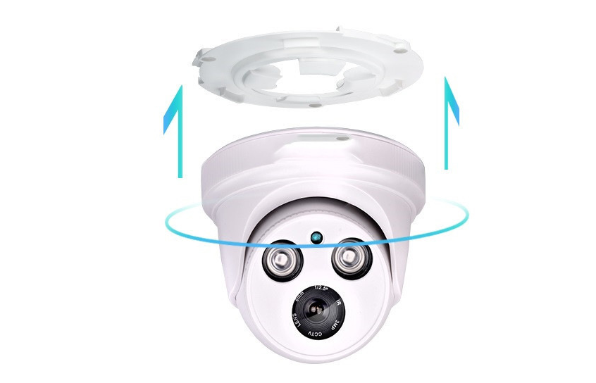 Surveillance camera night vision monitor