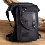 Flow leg bag fashion chest bag multi-function pocket waterproof nylon material lightweight men's diagonal package - Minihomy